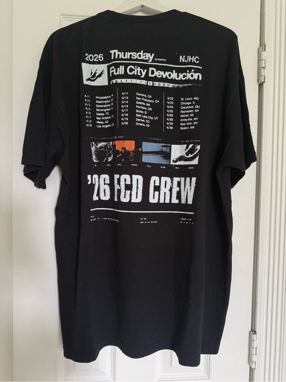 Thursday Band Tee - Full City Devolución '26 FCD Crew Black Graphic Tee